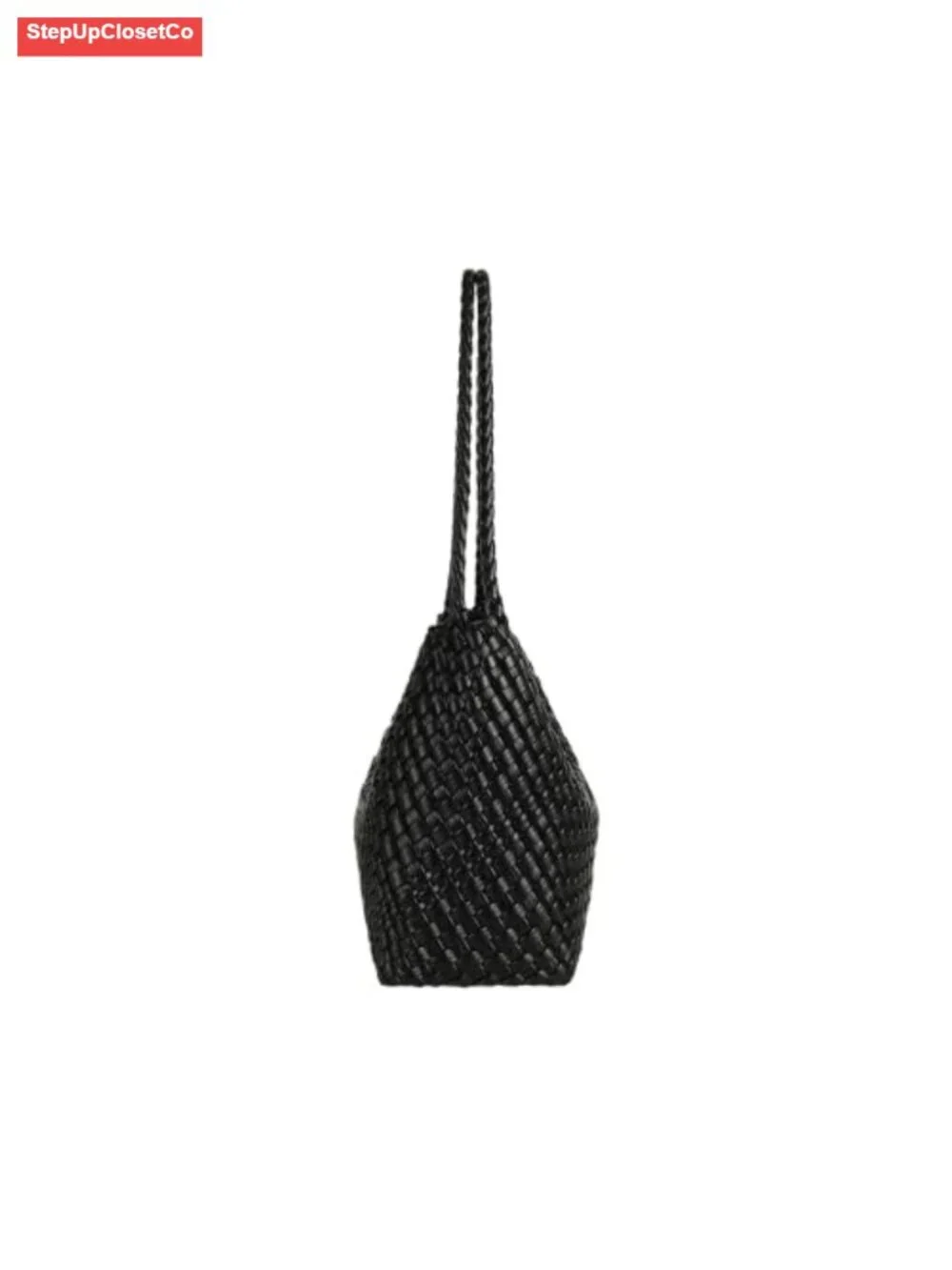 Vegan Leather Woven Tote Bag Braided Shoulder Hobo Purse